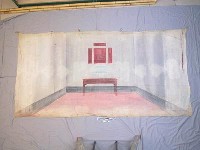 藏品(傀儡戲戲棚道具—布幕)的圖片